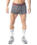 Flex Trunk Short - Charcoal Grey/Red Charcoal