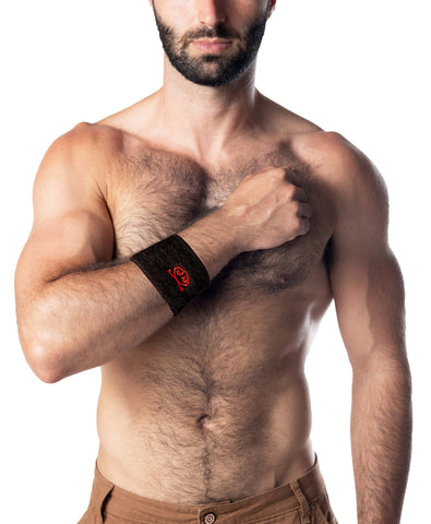 NP Snout Wrist Band-Blk/Red-O/S Black Red O S