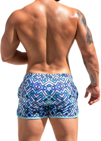 Slit Swim Short - Sapphire Blue