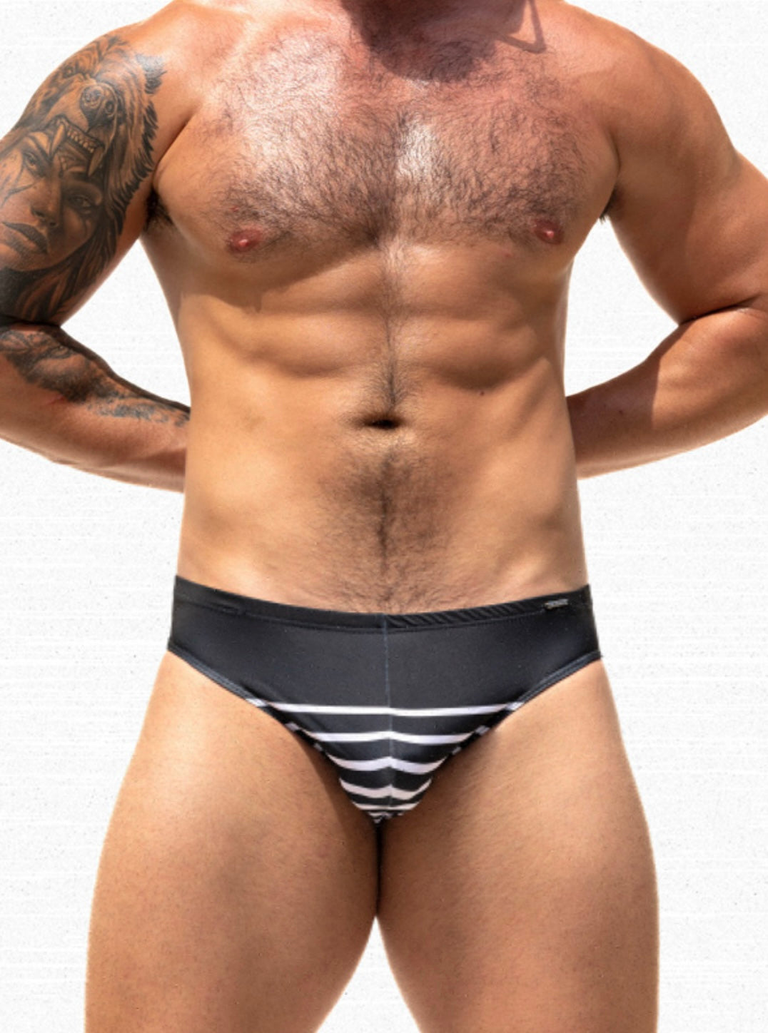 Hybrid Swim Brief - Parallel Black