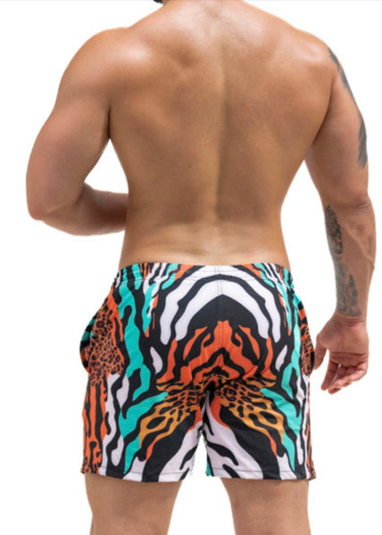 Animal Print 7” Swim Short