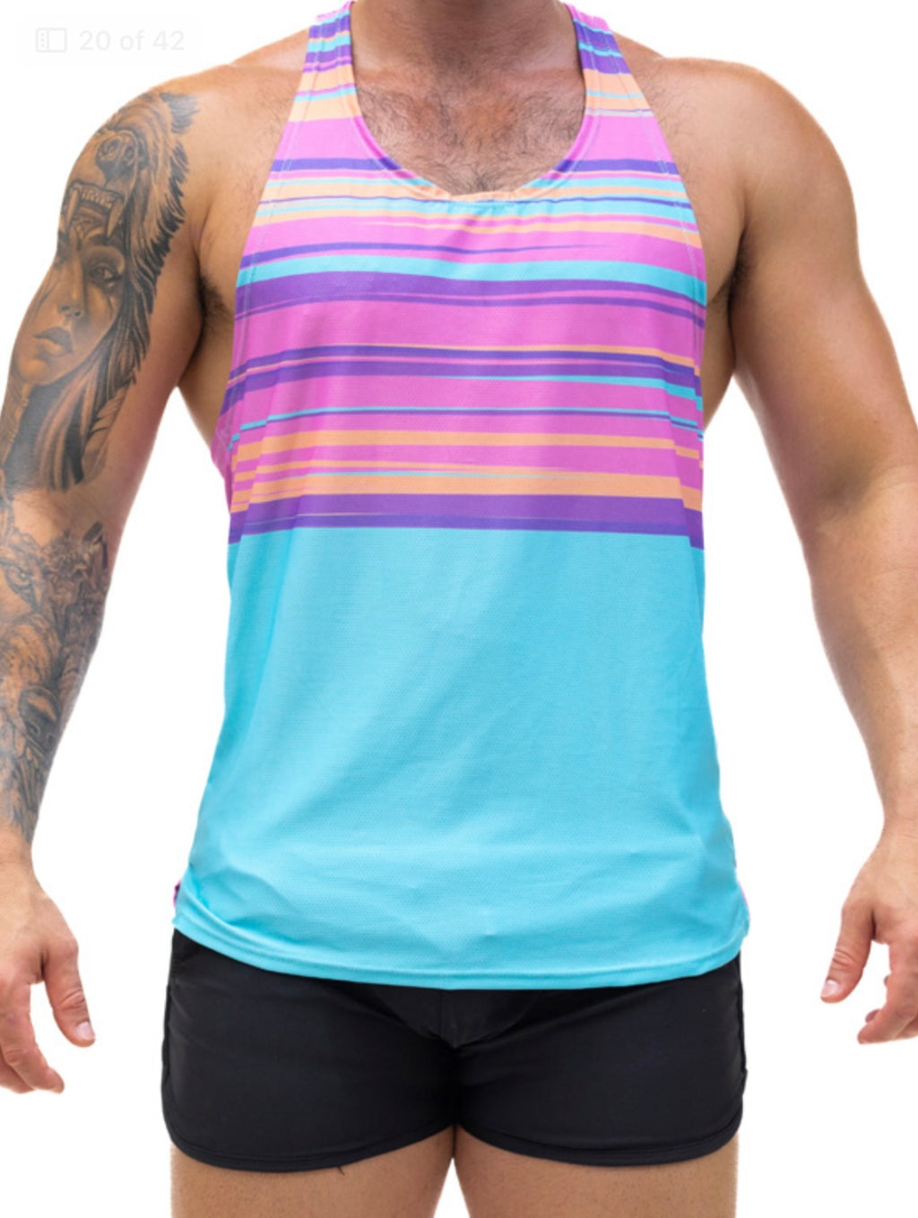 Chelsea Racerback Tank Top hot pink