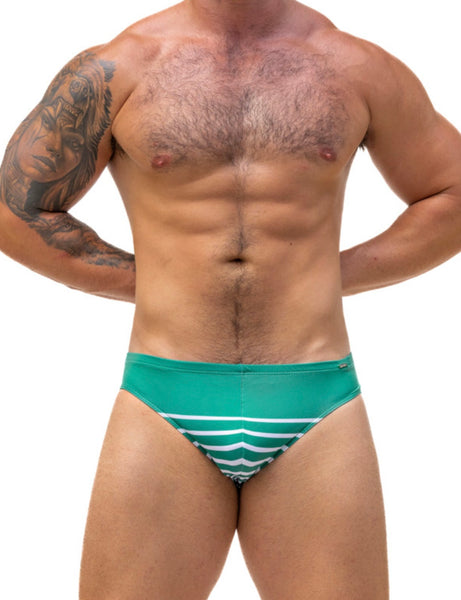 Hybrid Swim Brief - Parallel teal green