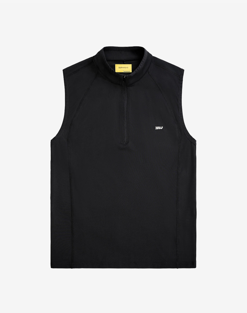 Gym2Street Half Zip Vest Black