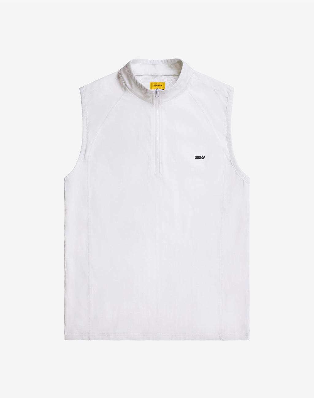 Gym2Street Half Zip Vest White