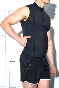 Gym2Street Sleeveless Jacket Black