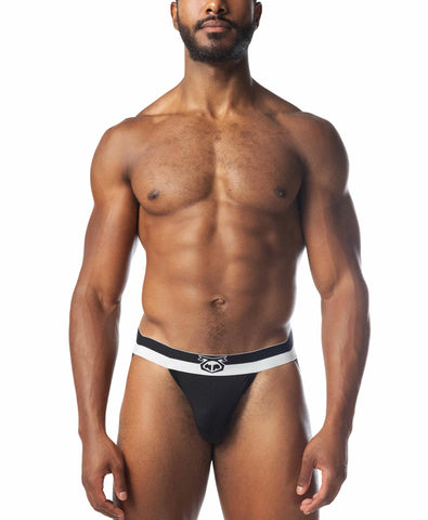 Horizon Jock Strap Black White