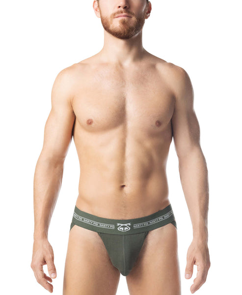 NP Core Jock - Army Green/White