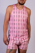 Retro Wallpaper Tank Pink