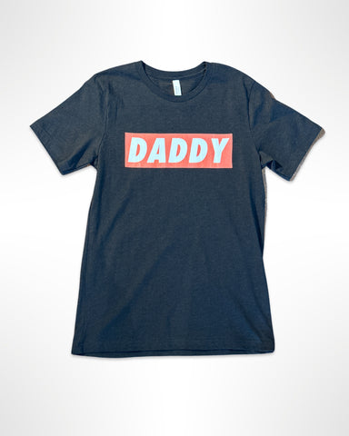 Daddy Sup Tee - Black Heather Black