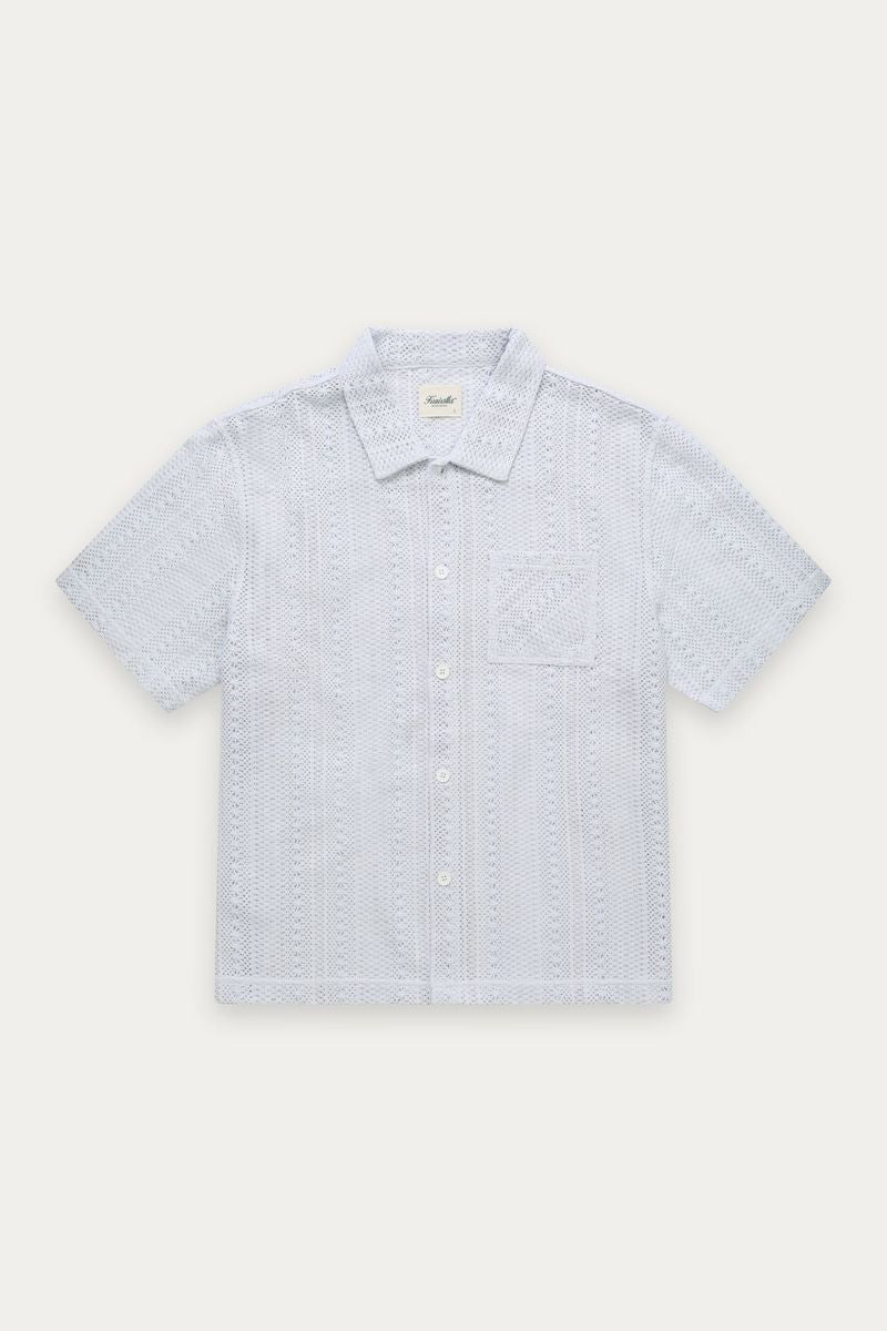 Crochet Box Shirt Baby Blue