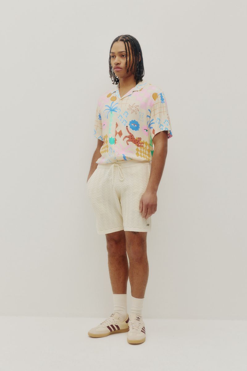 Beach Shirt - Cream Sunny Vibes