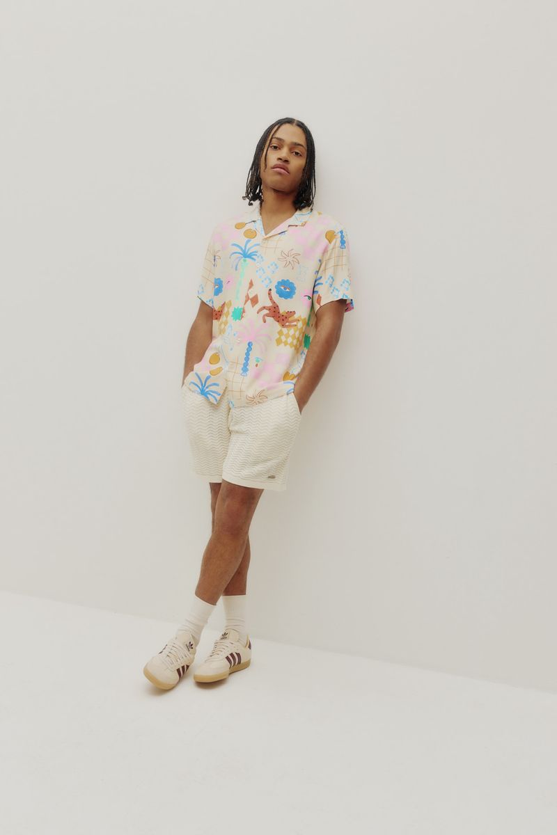 Beach Shirt - Cream Sunny Vibes