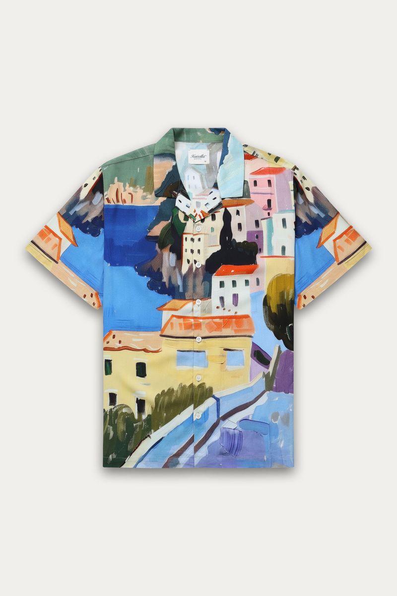 Beach Shirt - Amalfi Blue