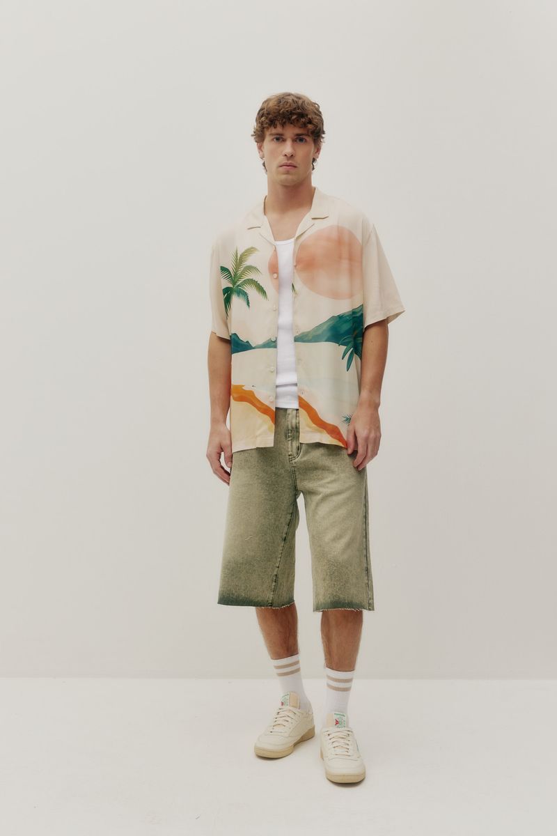 Beach Shirt - Tropical Sunset