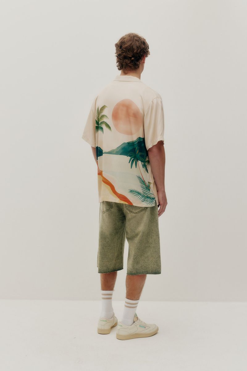 Beach Shirt - Tropical Sunset