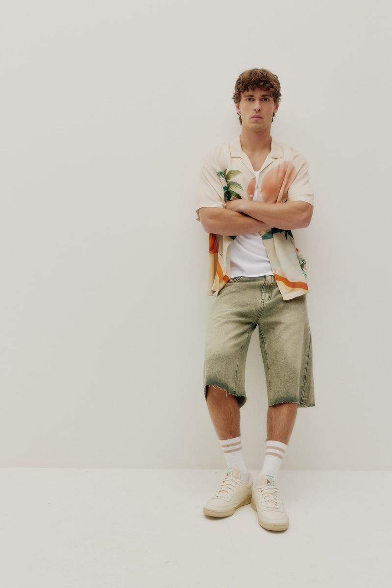 Beach Shirt - Tropical Sunset