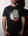Hipster Hippo Graphic Tee Navy