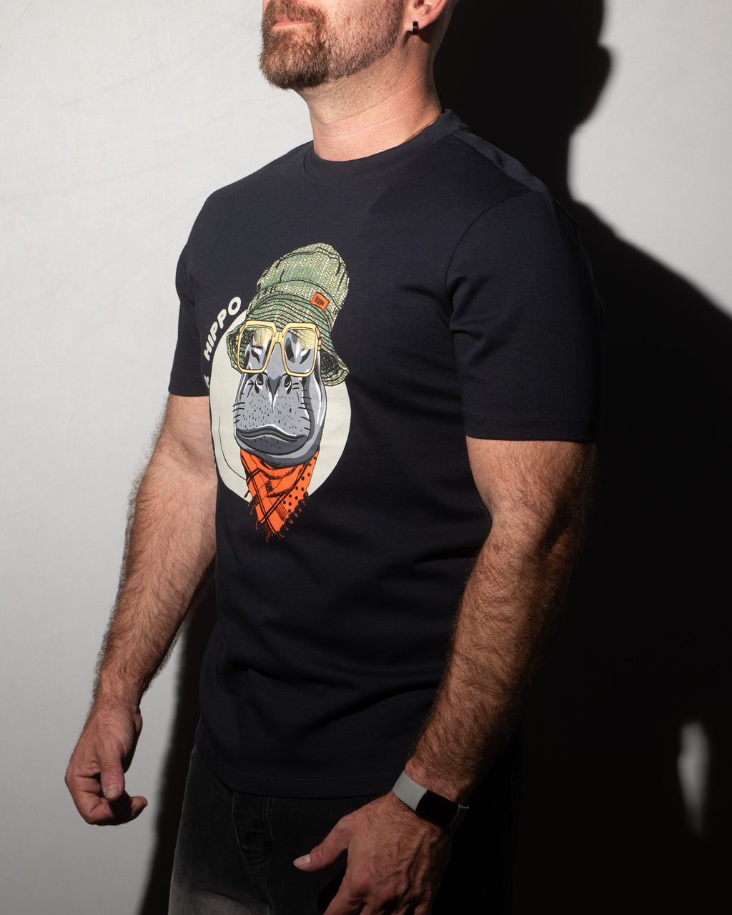 Hipster Hippo Graphic Tee