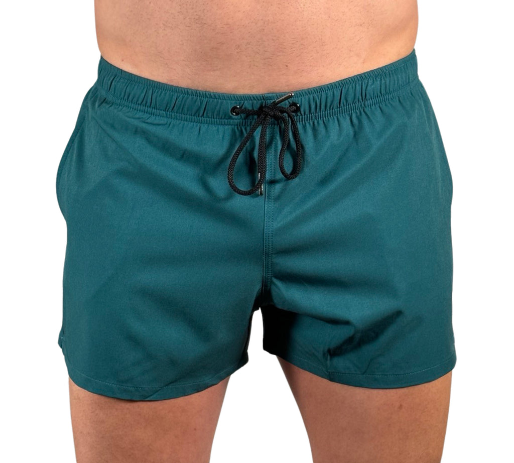 Yuasa Solid Swim Short Everglade Green