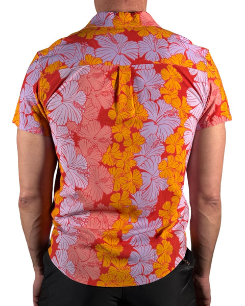 Allover Hibiscus Resort Shirt