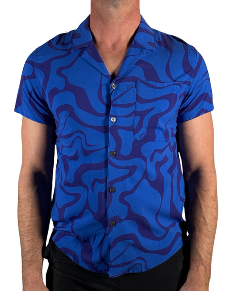 Heat Wave Resort Shirt Blue