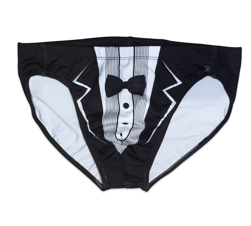 Tuxedo Swim Brief