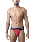 Core Mesh Jock Strap - Black/System Red/White