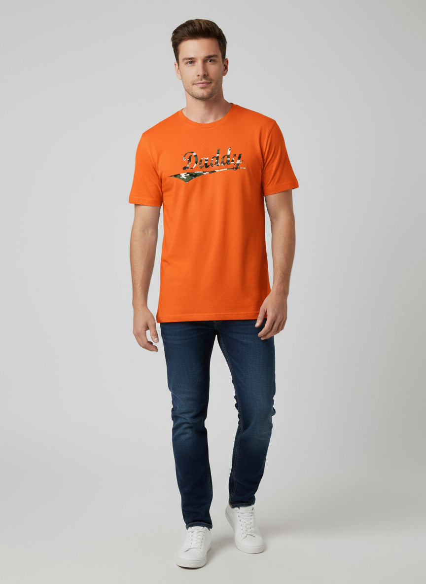 Daddy Tee - Camo Orange