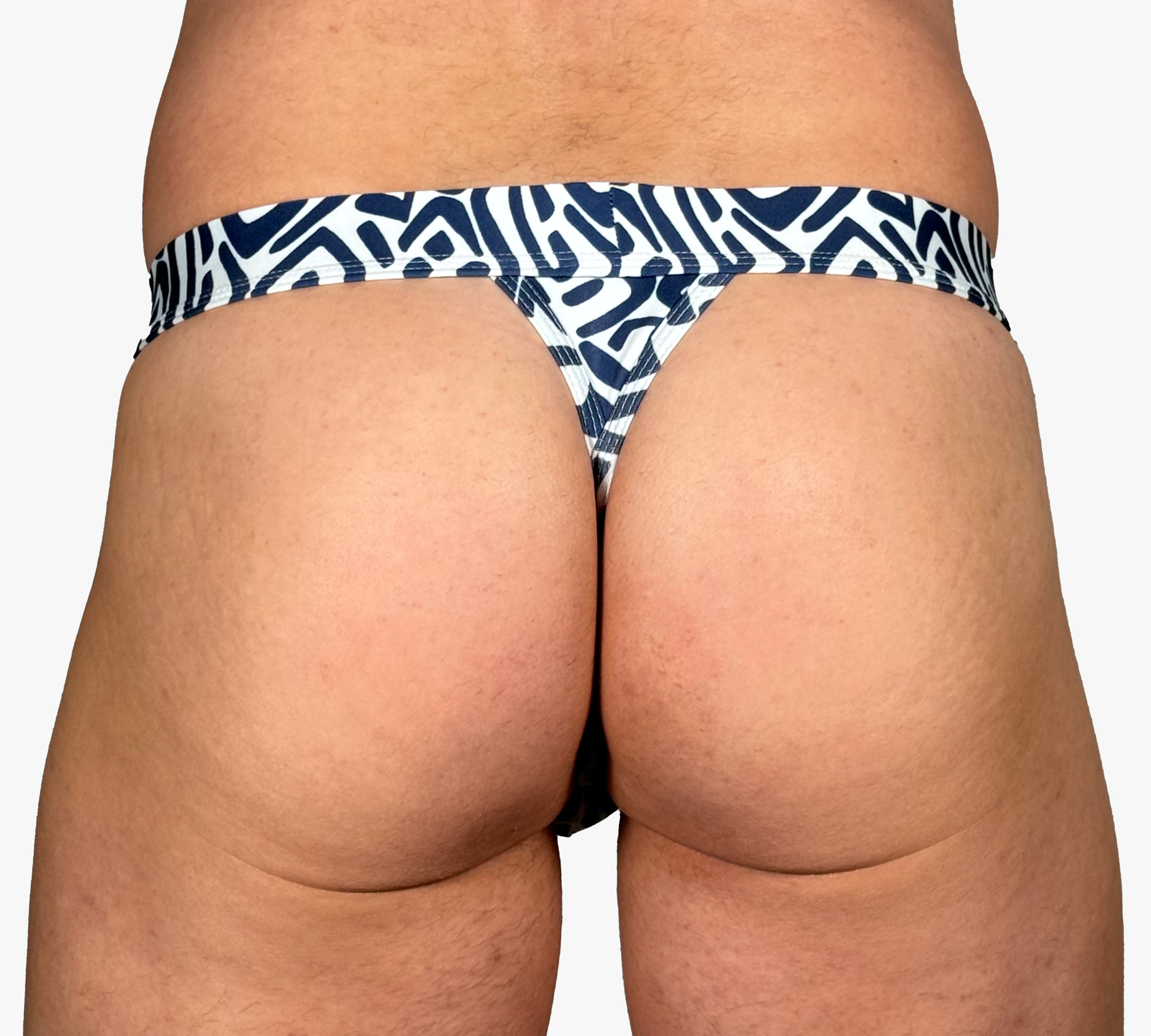 Maze Print Thong