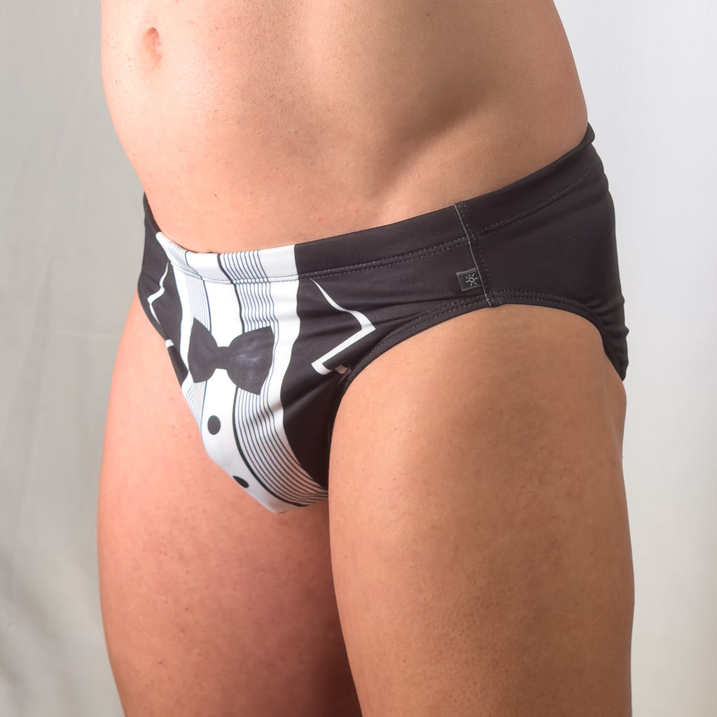 Tuxedo Swim Brief