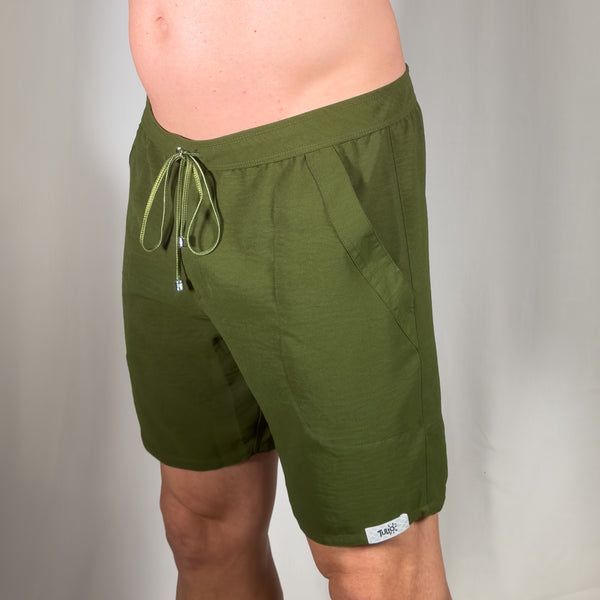 A6 Wrinkled Solid Shorts
