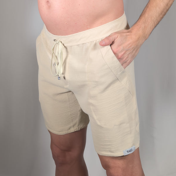 A6 Wrinkled Solid Shorts