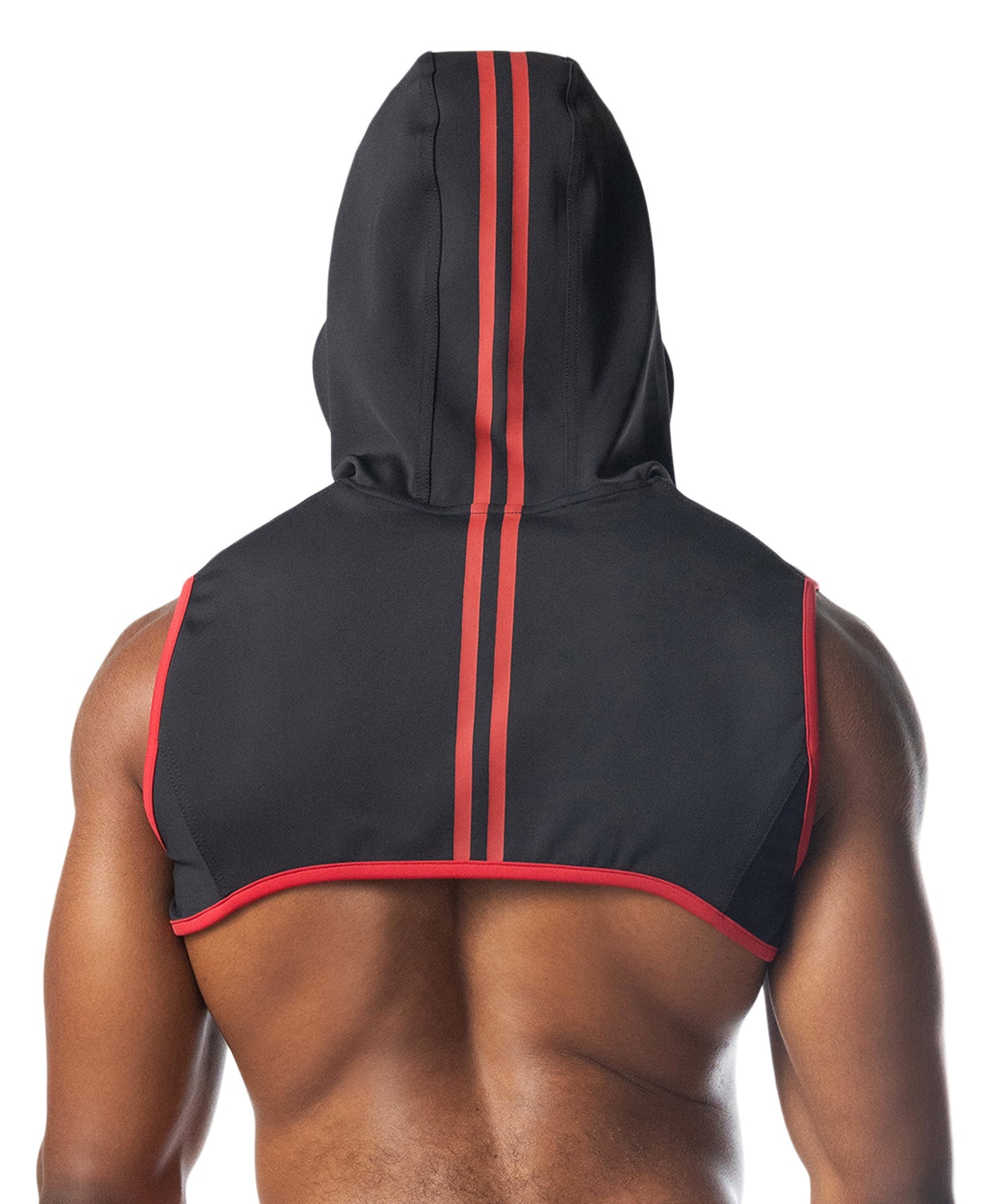 Ignite Cropped Hoodie - Black/Red