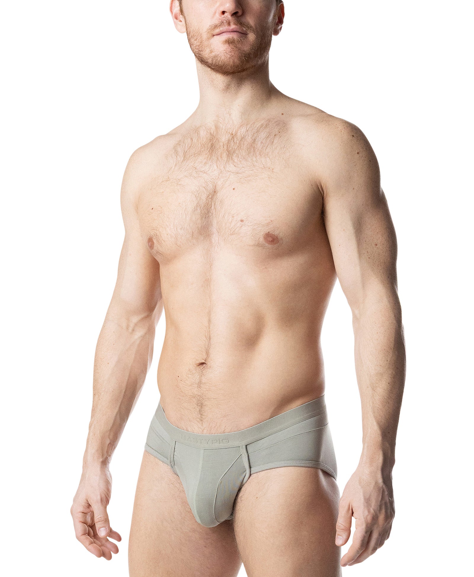 Indulge U-Front Brief - Sage Green
