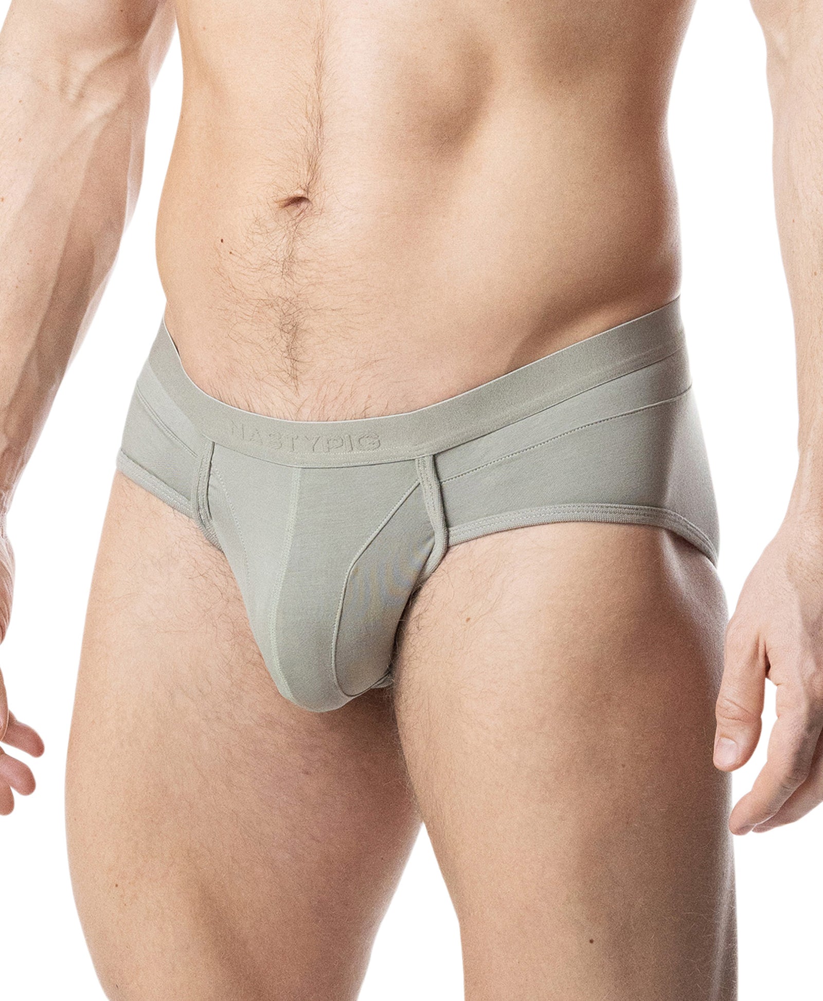 Indulge U-Front Brief - Sage Green
