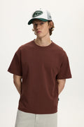 Interlock Box Tee Brown