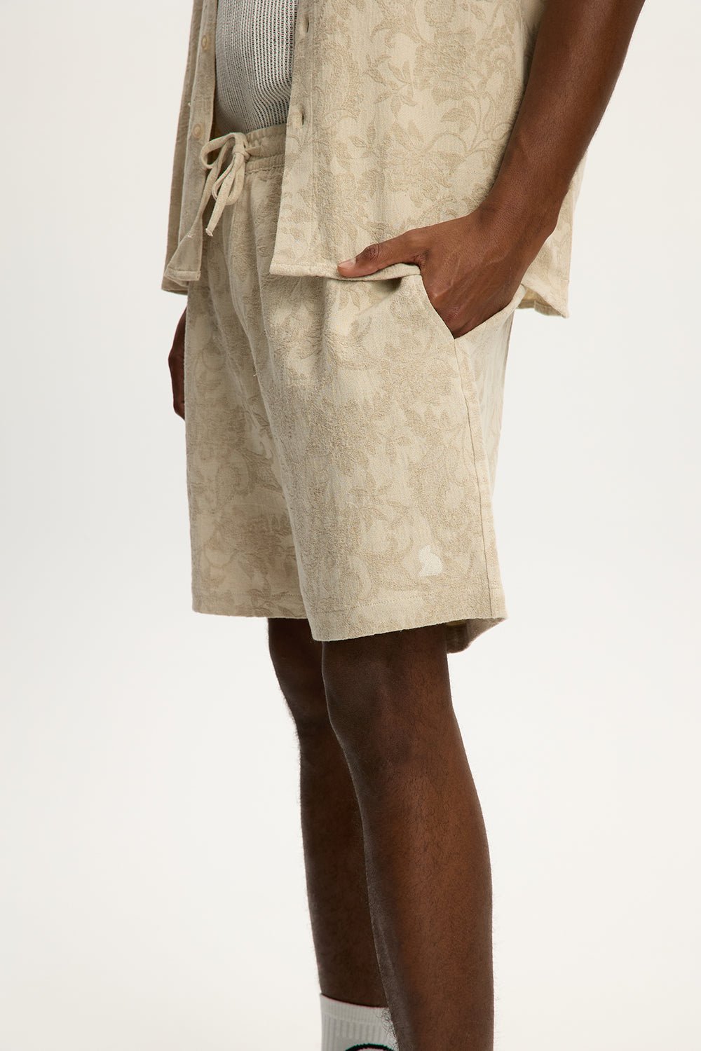 Jacquard Linen Short