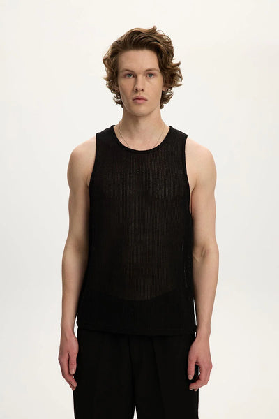 Sheer Net Tank Top