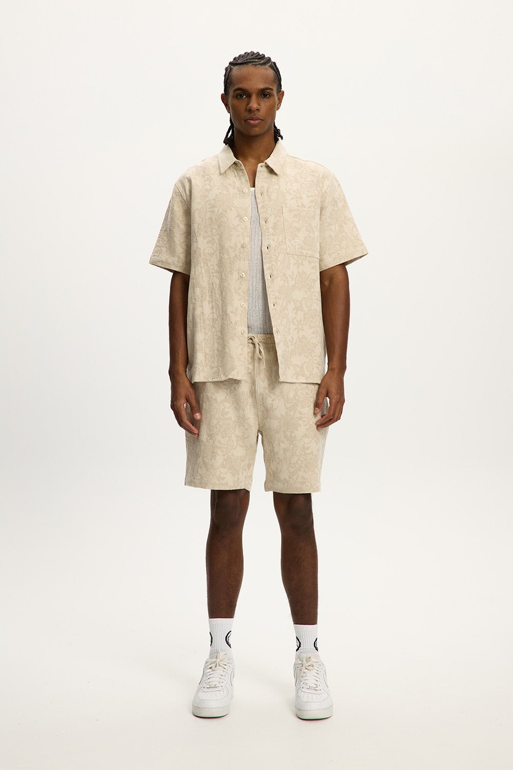 Jacquard Linen Short