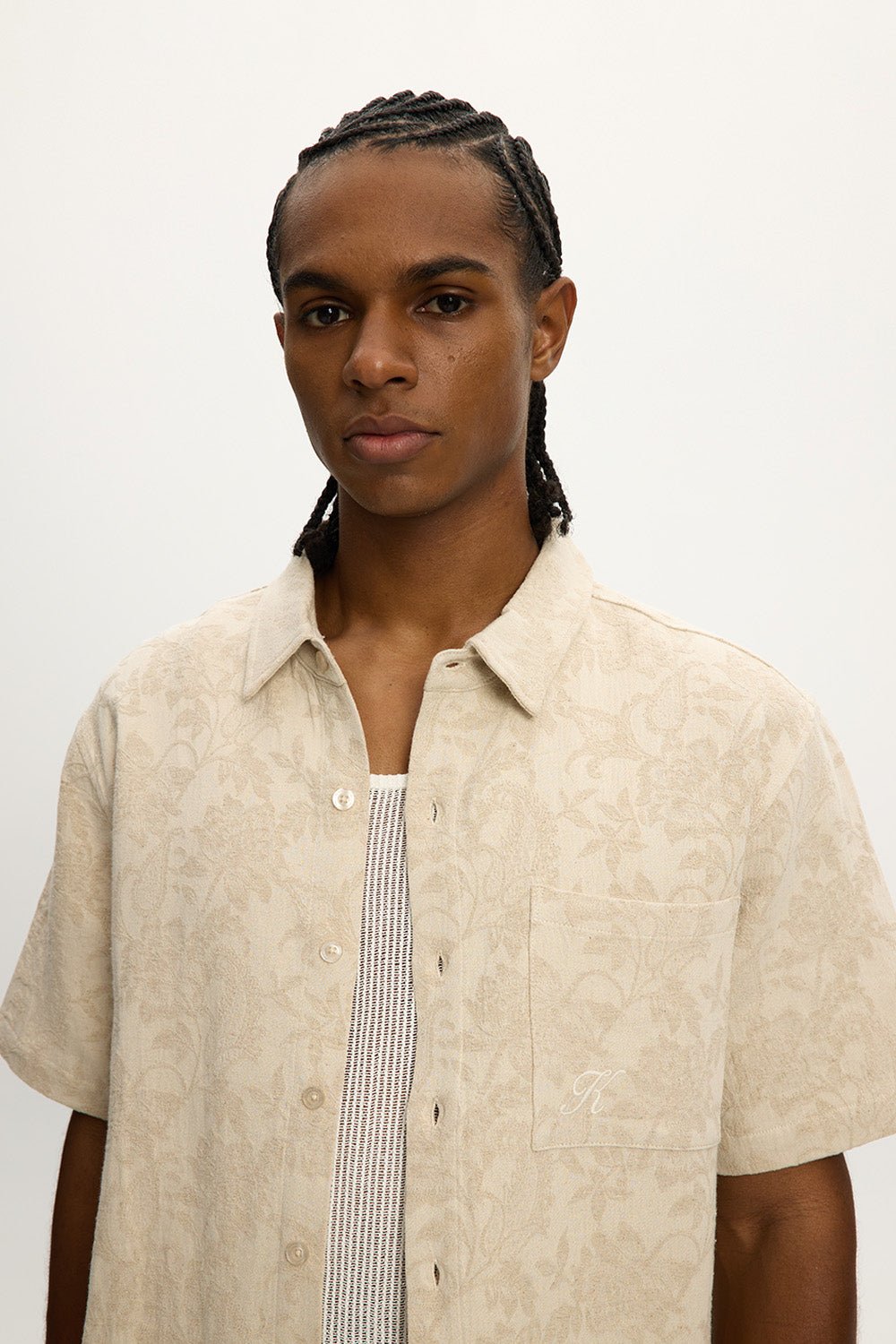 Jacquard Linen Shirt