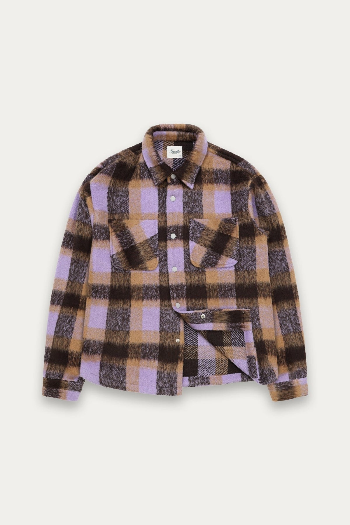 Snap Plaid Overshirt