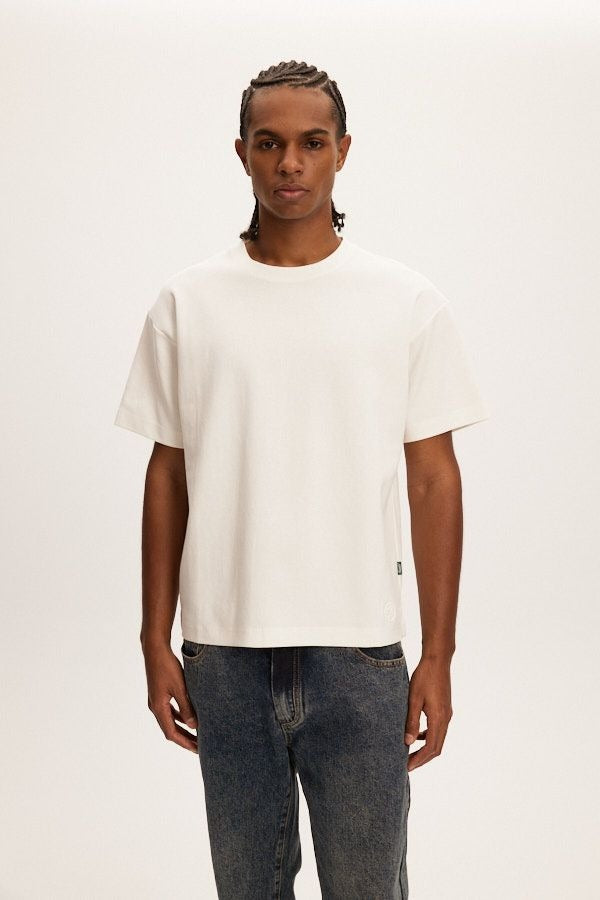 Interlock Box Tee White
