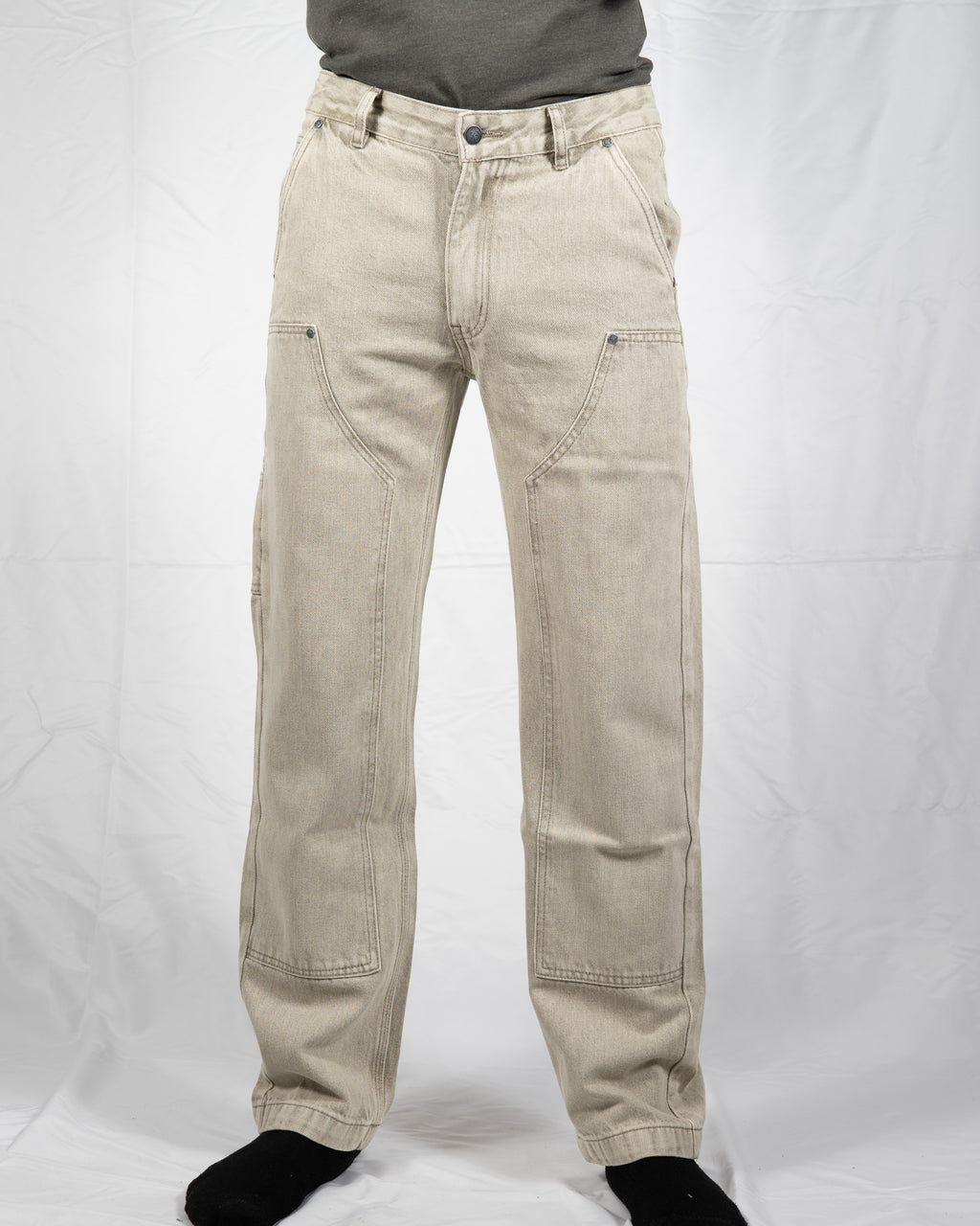 Carpenter Denim Pants - Light Olive Light Olive
