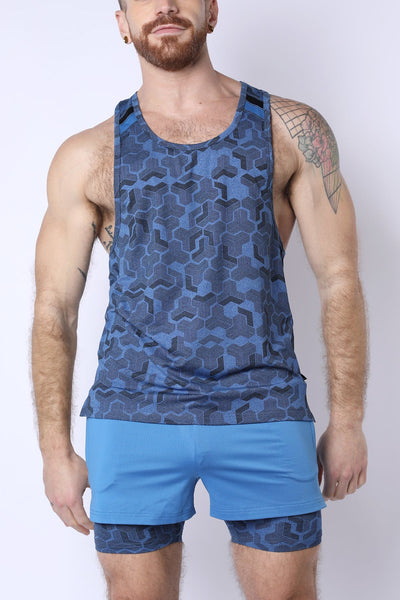 Letterman Tank Top Blue