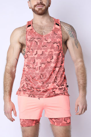 Letterman Tank Top Pink