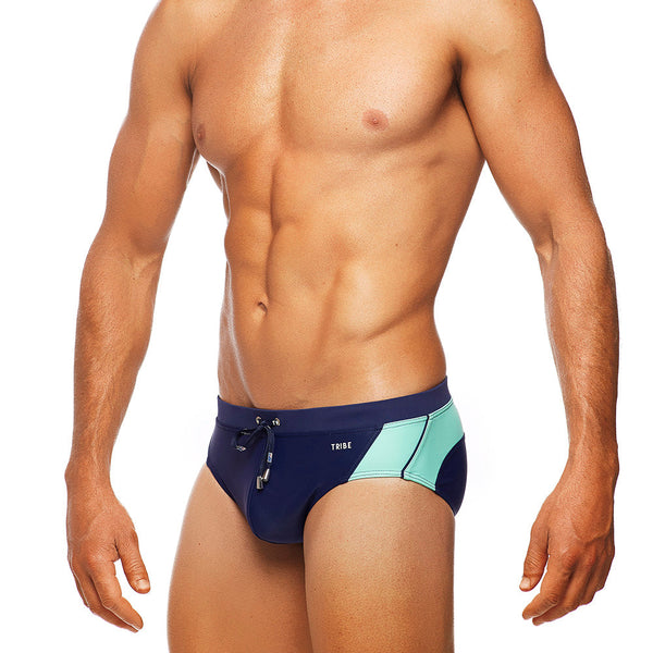 Barbados Lo Rise Swim Brief Navy