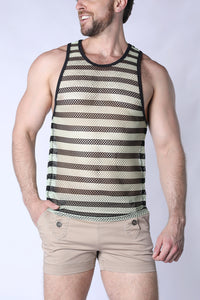 Mariner Mesh Stripe Light Green