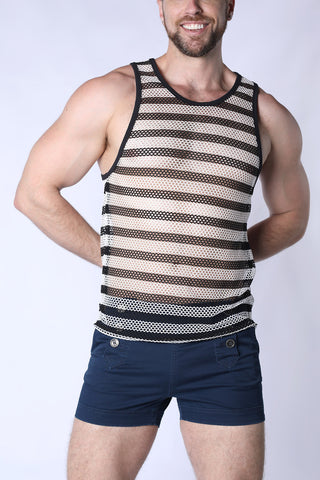 Mariner Mesh Stripe Lavender