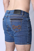 Muzzle Up Denim Zipper Short Indigo
